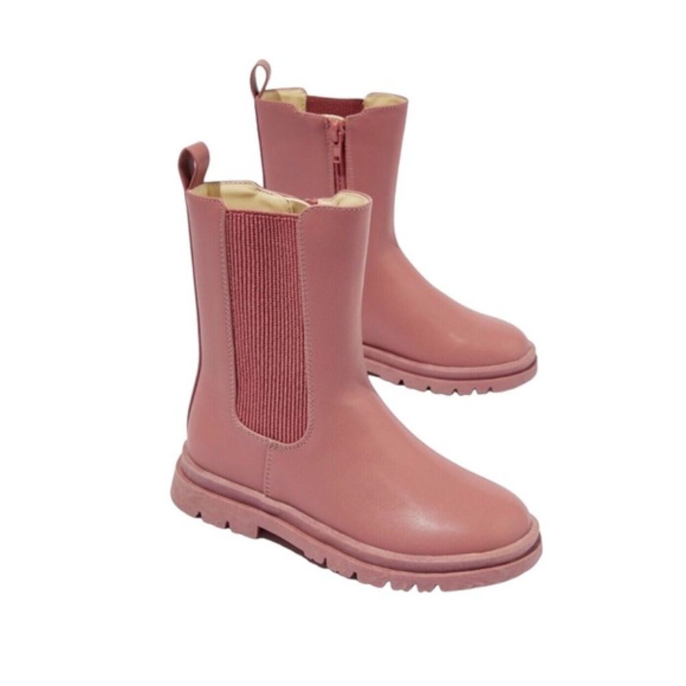 Cotton On Combat Gusset Boot Dusty Berry
